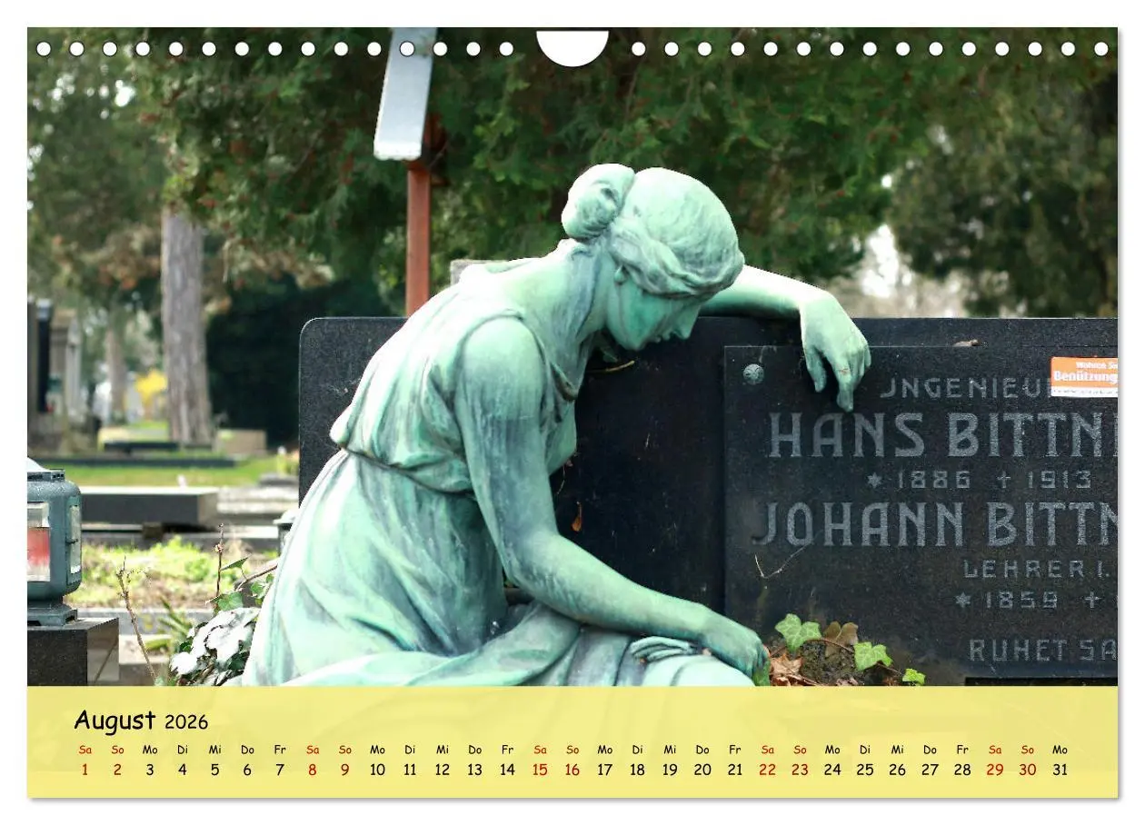 Bild: 9783457326732 | Am Zentralfriedhof in Wien (Wandkalender 2026 DIN A4 quer),...