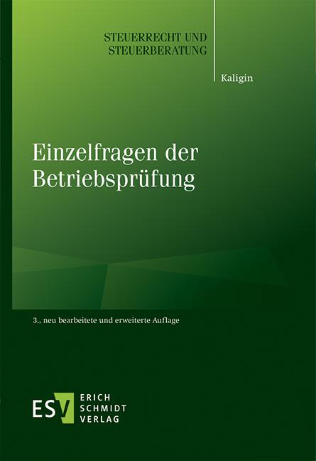 Cover: 9783503236732 | Einzelfragen der Betriebsprüfung | Thomas Kaligin | Taschenbuch | 2024