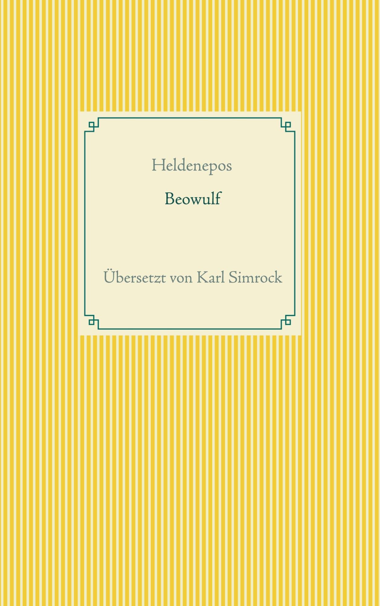 Cover: 9783753406732 | Beowulf | Übersetzt von K. Simrock | Karl Simrock | Taschenbuch | 2021