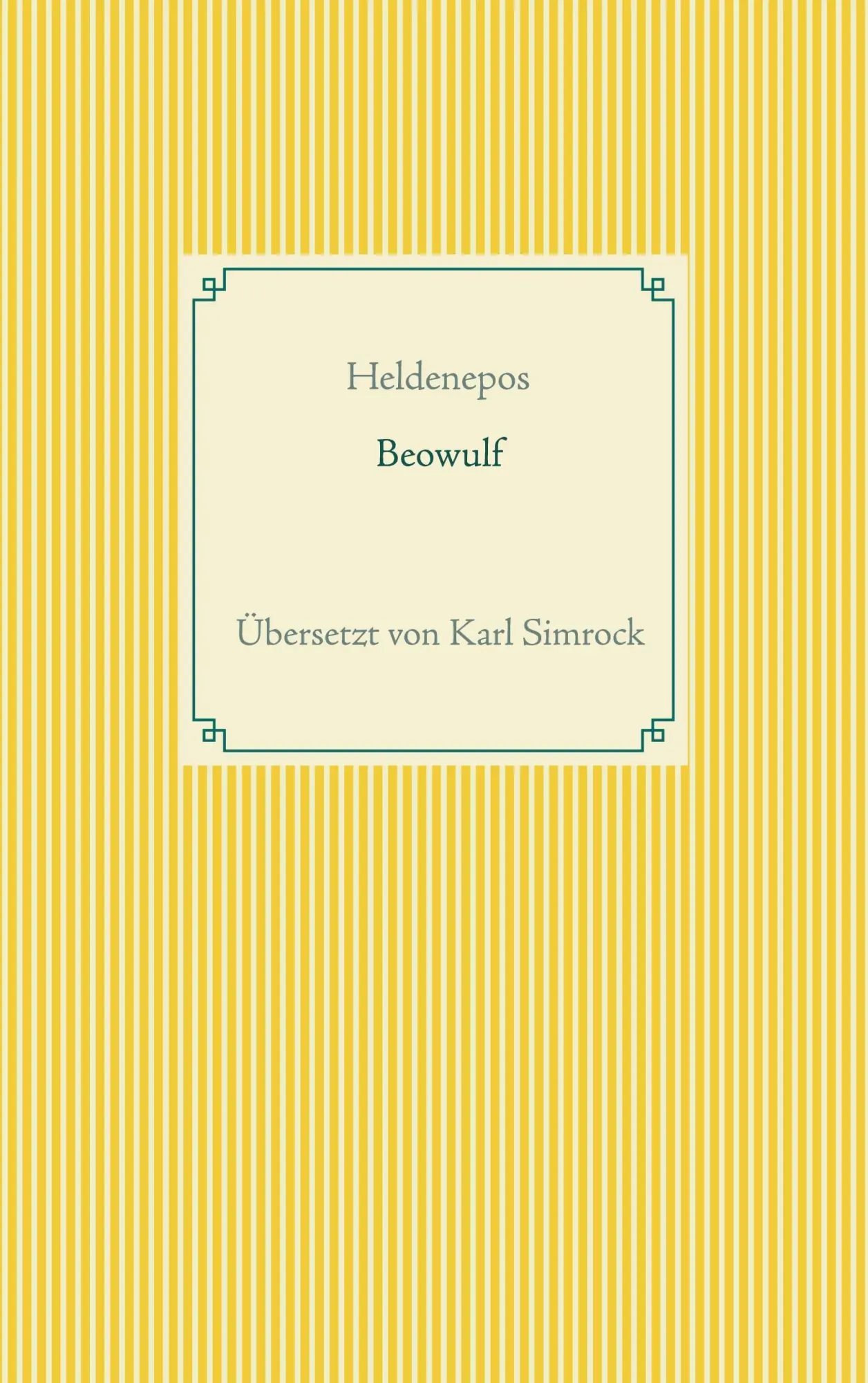 Cover: 9783753406732 | Beowulf | Übersetzt von K. Simrock | Karl Simrock | Taschenbuch | 2021
