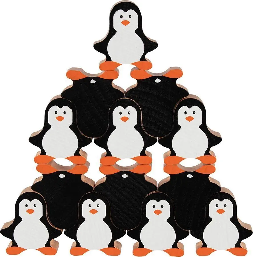 Cover: 4013594586832 | Stapelfiguren Pinguine | goki | Spiel | In Stülpdeckelschachtel | 2020