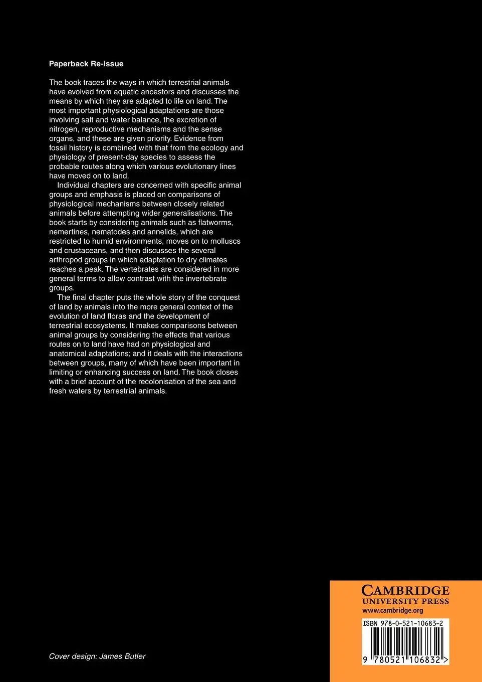 Rückseite: 9780521106832 | The Colonisation of Land | Colin Little | Taschenbuch | Englisch