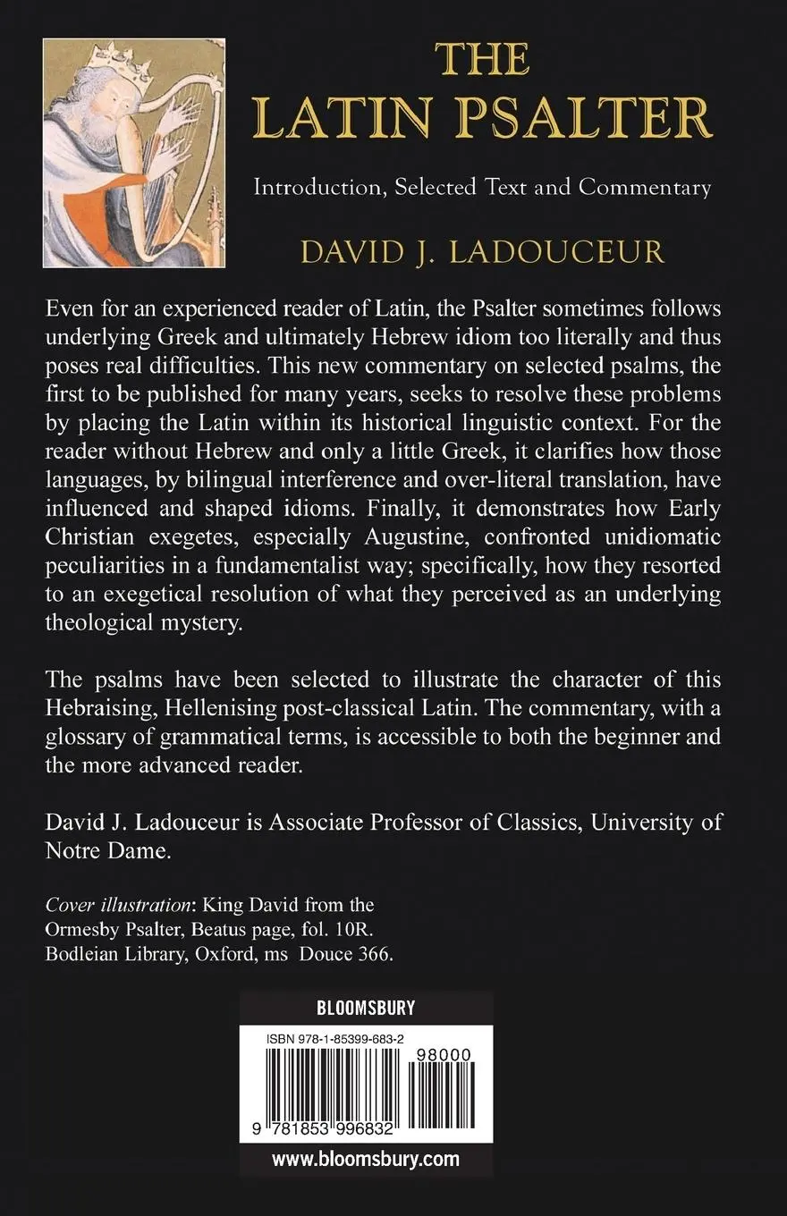 Rückseite: 9781853996832 | Latin Psalter | Davi Ladouceur | Taschenbuch | Englisch | 2005
