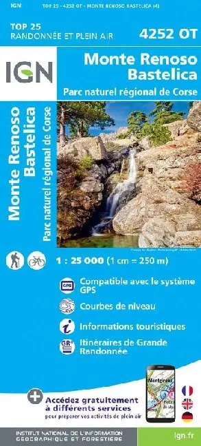 Cover: 9782758546832 | 4252OT Monte Renoso Bastelica Parc National de Corse | (Land-)Karte