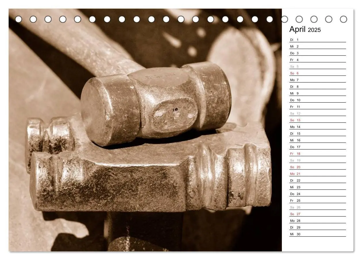 Bild: 9783435466832 | Hufschmied Traditionshandwerk (Tischkalender 2025 DIN A5 quer),...