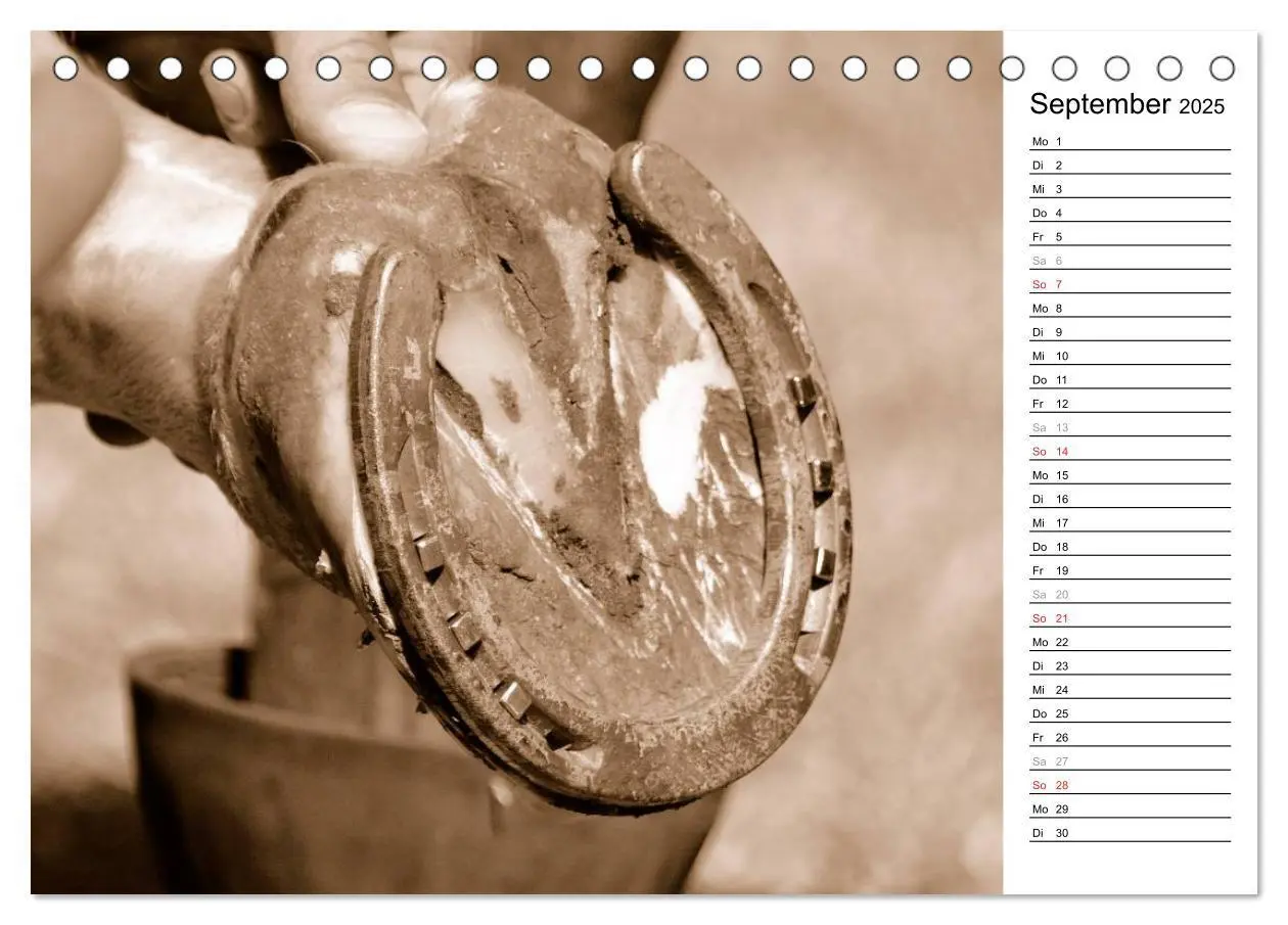 Bild: 9783435466832 | Hufschmied Traditionshandwerk (Tischkalender 2025 DIN A5 quer),...