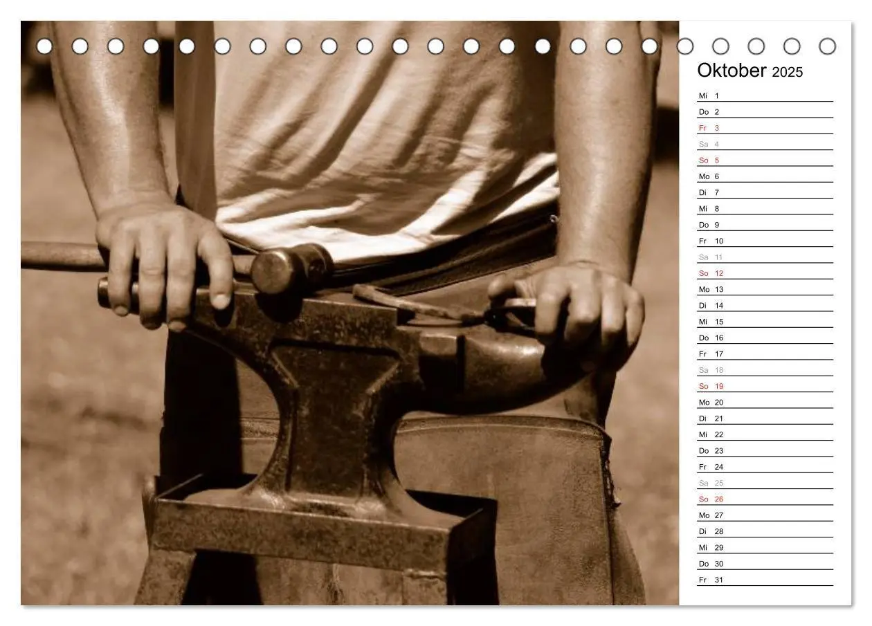 Bild: 9783435466832 | Hufschmied Traditionshandwerk (Tischkalender 2025 DIN A5 quer),...
