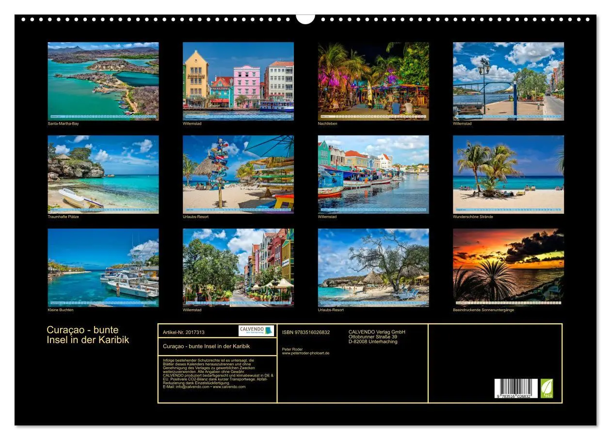 Bild: 9783516026832 | Curaçao - bunte Insel in der Karibik (Wandkalender 2026 DIN A2...