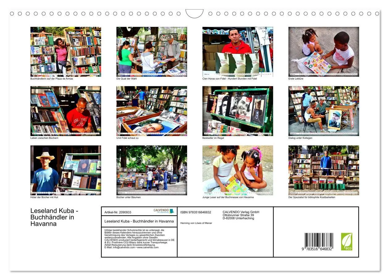 Bild: 9783516646832 | Leseland Kuba - Buchhändler in Havanna (Wandkalender 2026 DIN A3...