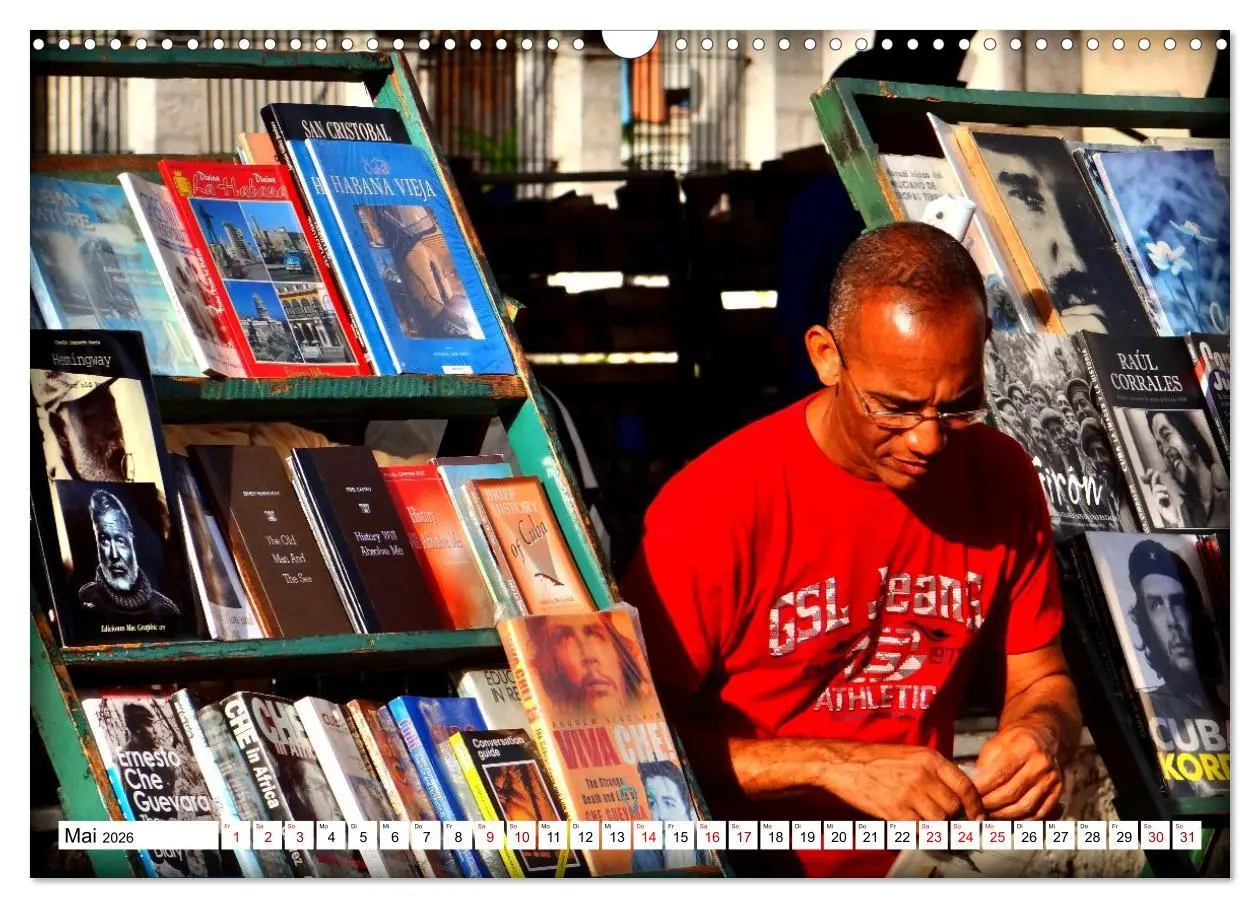 Bild: 9783516646832 | Leseland Kuba - Buchhändler in Havanna (Wandkalender 2026 DIN A3...