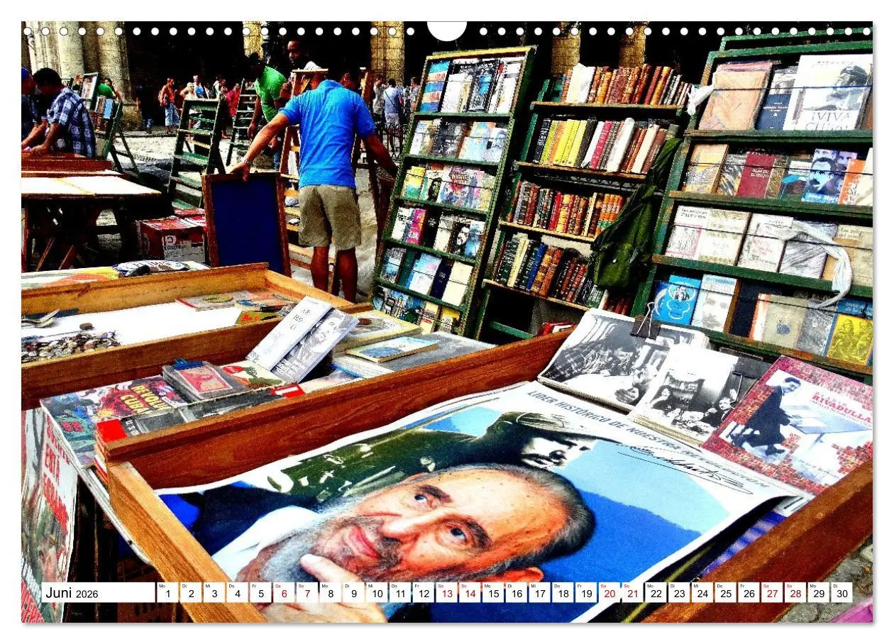 Bild: 9783516646832 | Leseland Kuba - Buchhändler in Havanna (Wandkalender 2026 DIN A3...