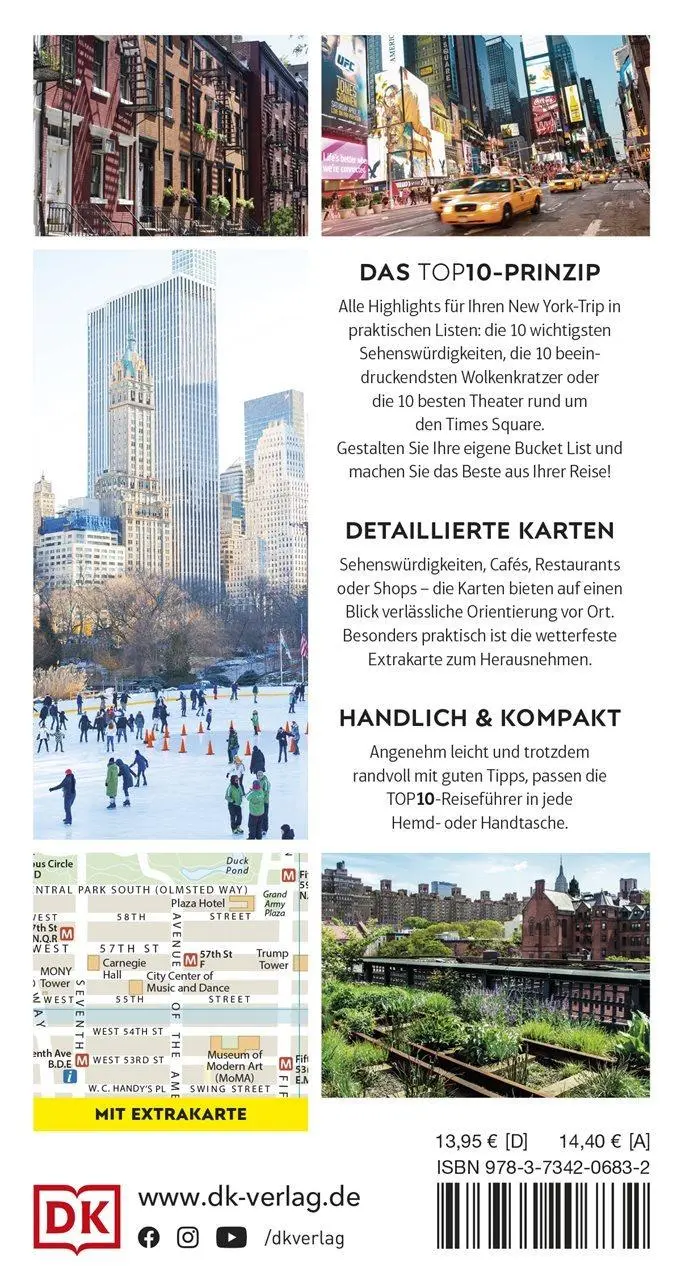 Rückseite: 9783734206832 | TOP10 Reiseführer New York | DK Verlag - Reise | Taschenbuch | Deutsch