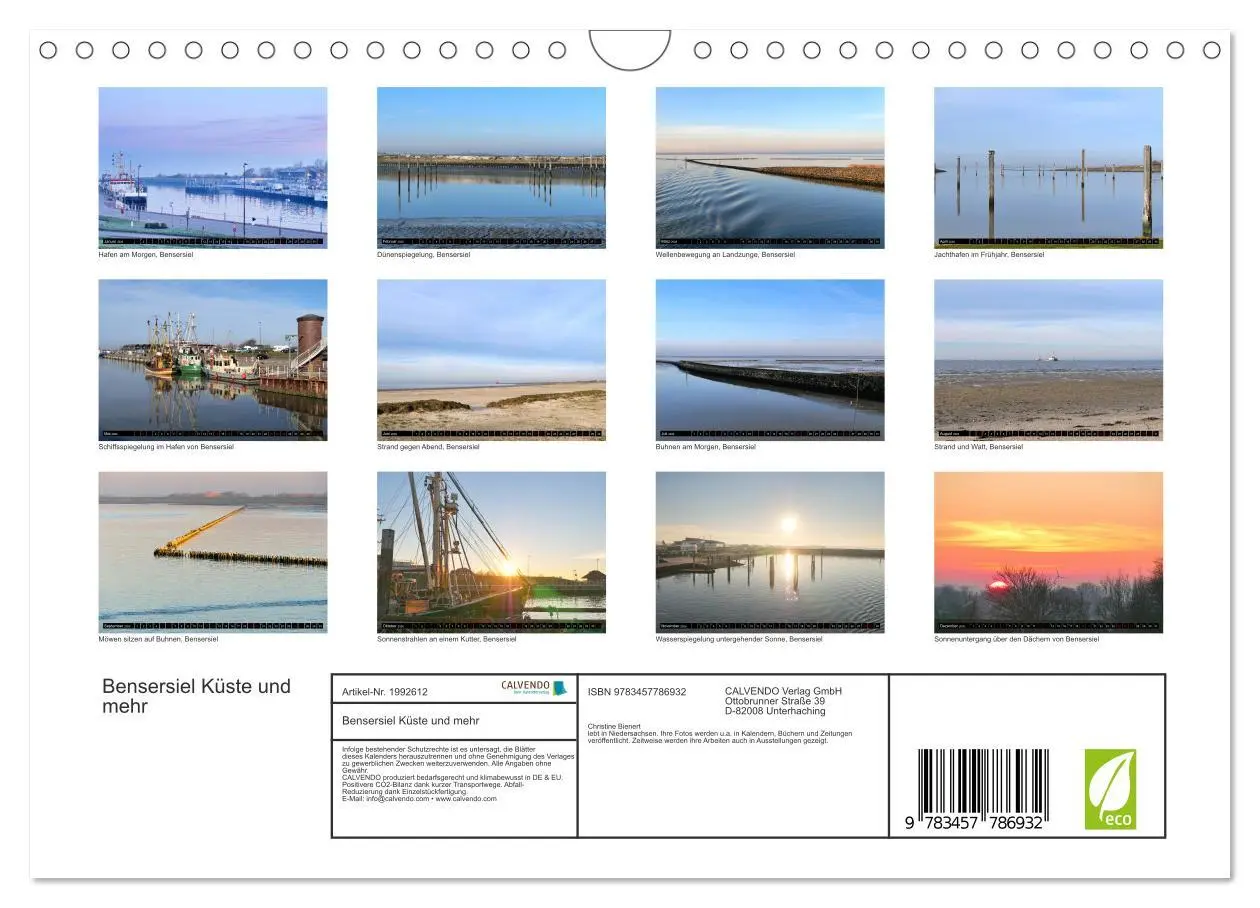 Bild: 9783457786932 | Bensersiel Küste und mehr (Wandkalender 2026 DIN A4 quer), CALVENDO...