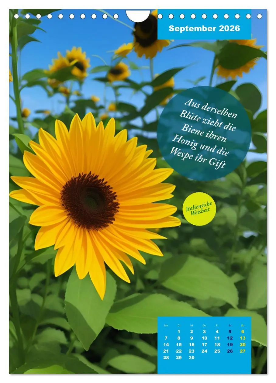 Bild: 9783516326932 | Verrückt nach BLUMEN Artwork - Farben - Zitate (Wandkalender 2026...