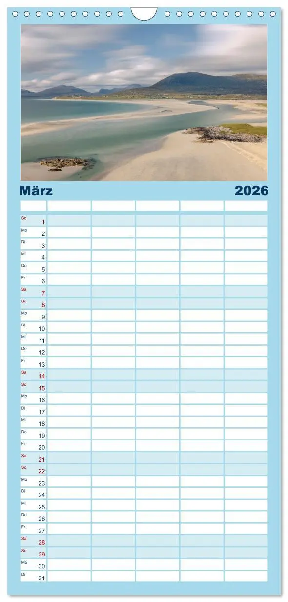 Bild: 9783516496932 | Familienplaner 2026 - Lewis und Harris, die ungezähmten Äußeren...