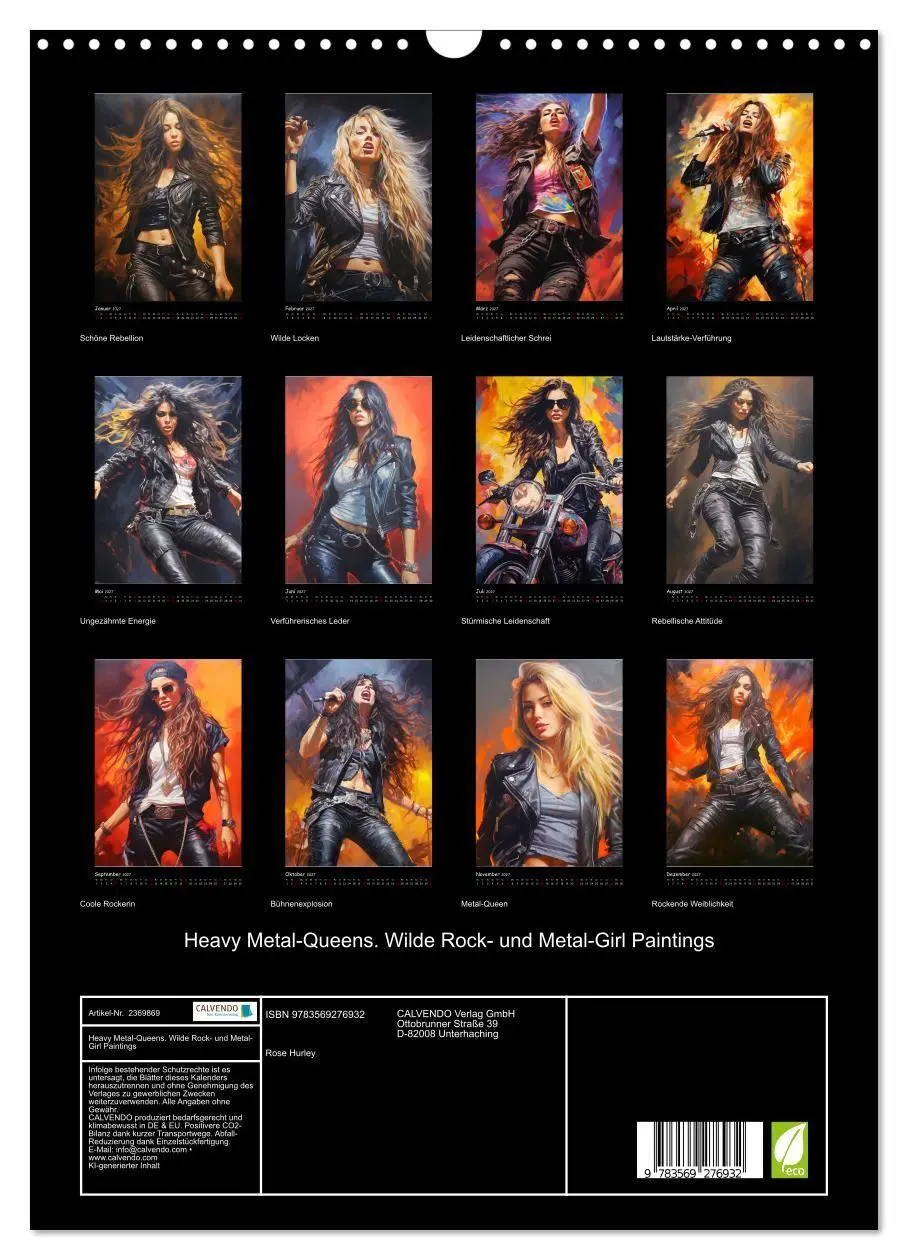 Bild: 9783569276932 | Heavy Metal-Queens. Wilde Rock- und Metal-Girl Paintings...