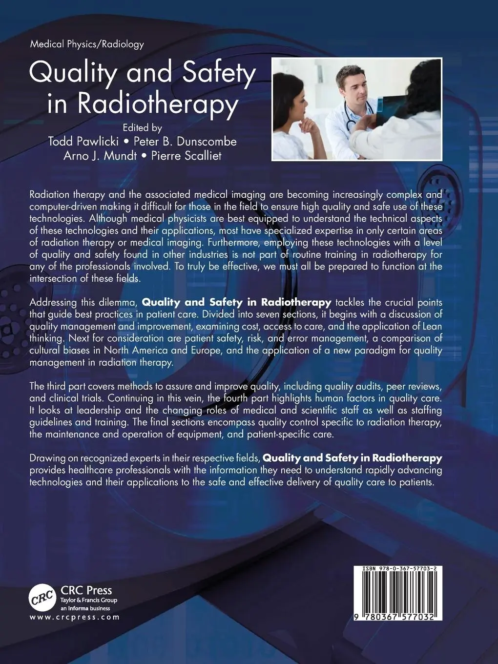 Rückseite: 9780367577032 | Quality and Safety in Radiotherapy | Todd Pawlicki (u. a.) | Buch
