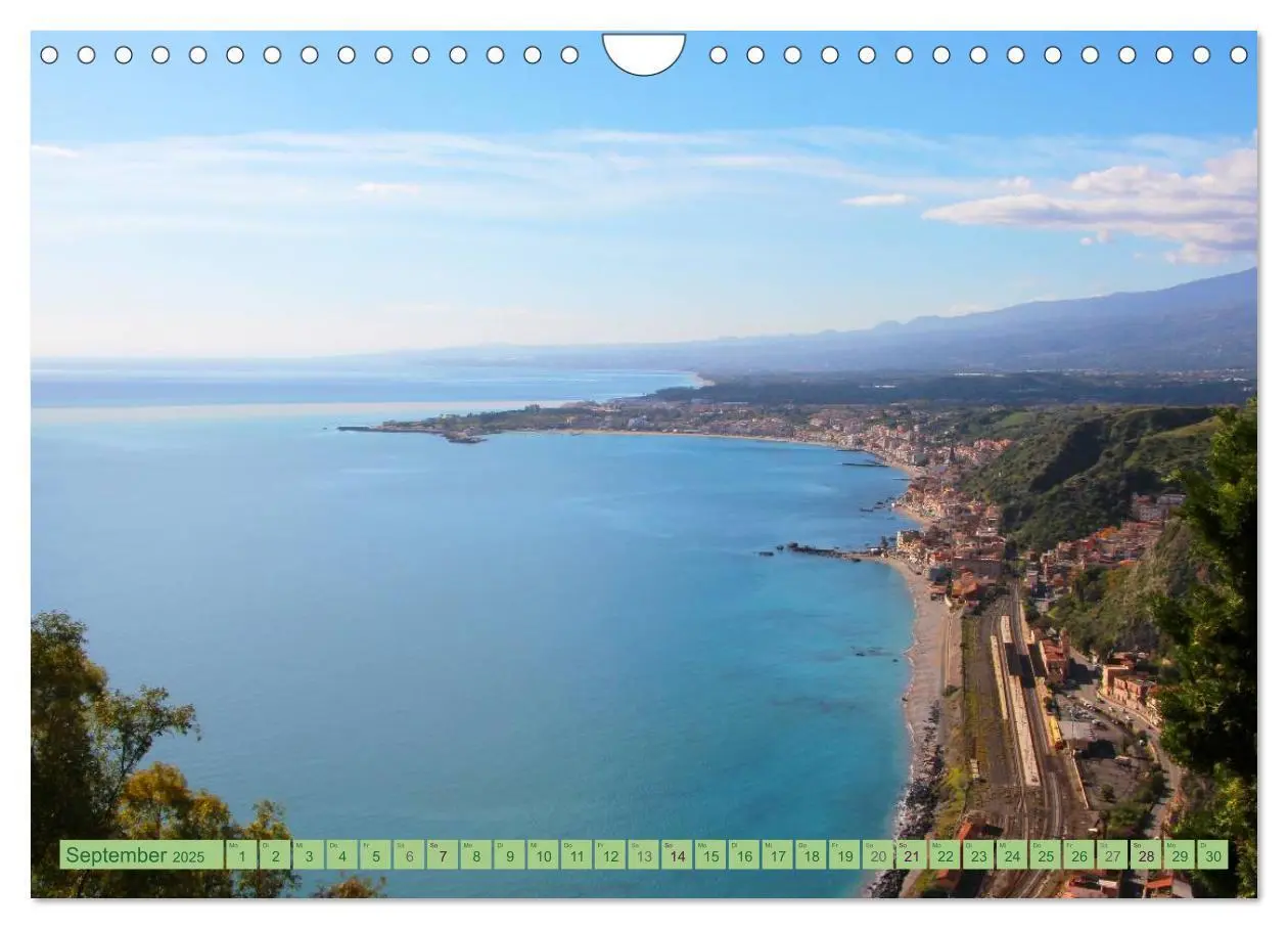 Bild: 9783435587032 | Taormina, die Stadt mit Blick auf den Ätna (Wandkalender 2025 DIN...