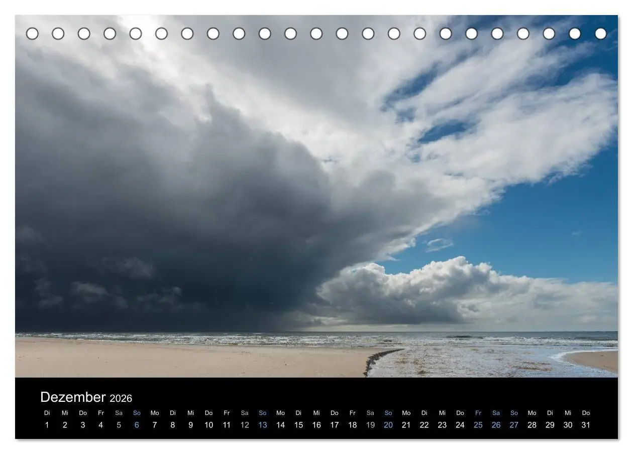 Bild: 9783457987032 | Wolken über Dänemark (Tischkalender 2026 DIN A5 quer), CALVENDO...
