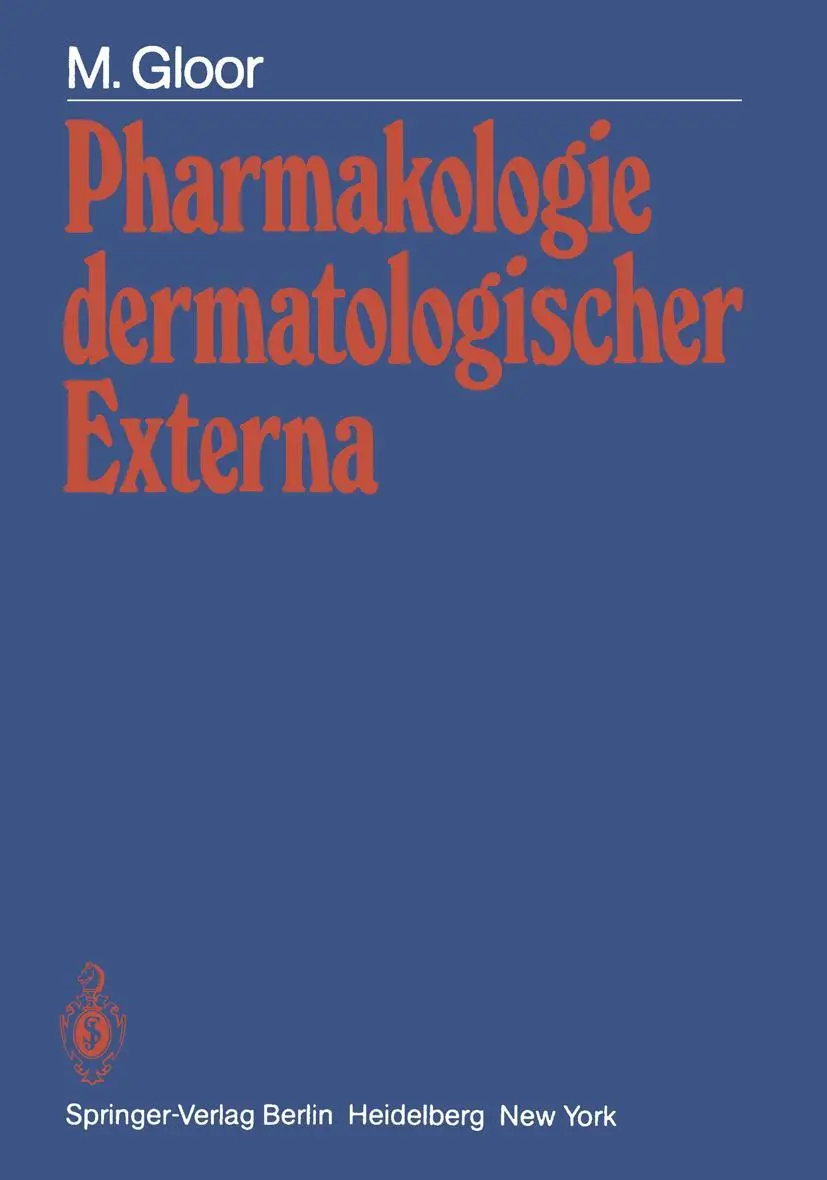 Cover: 9783540117032 | Pharmakologie dermatologischer Externa | M. Gloor | Taschenbuch | xx