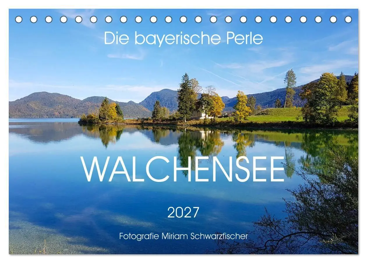 Cover: 9783569617032 | Walchensee (Tischkalender 2027 DIN A5 quer), CALVENDO Monatskalender