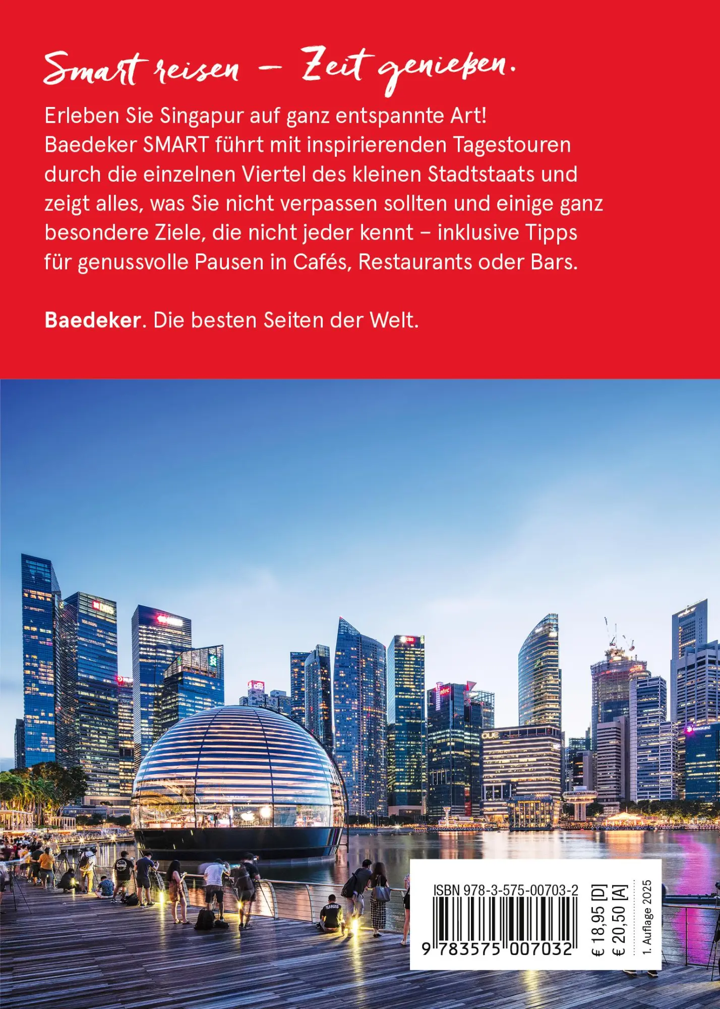 Rückseite: 9783575007032 | Baedeker SMART Reiseführer Singapur | Elke Homburg | Taschenbuch