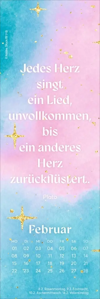 Bild: 9783756417032 | Romance Lesezeichen &amp; Kalender 2027 | Kalender | Geblockt | 13 S.