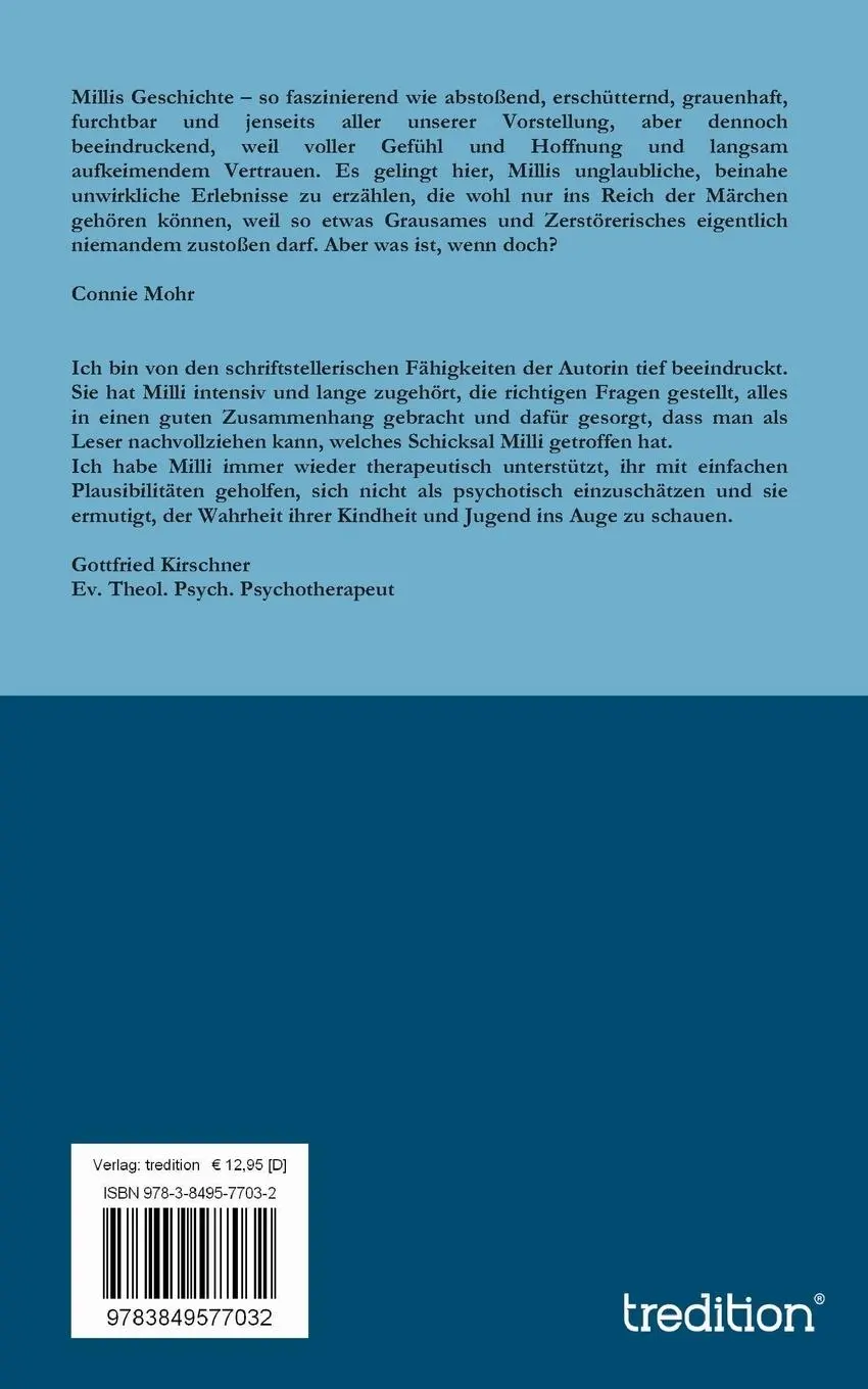 Rückseite: 9783849577032 | Millis Lebensmärchen | Es kann nicht sein, was nicht sein darf! | Buch