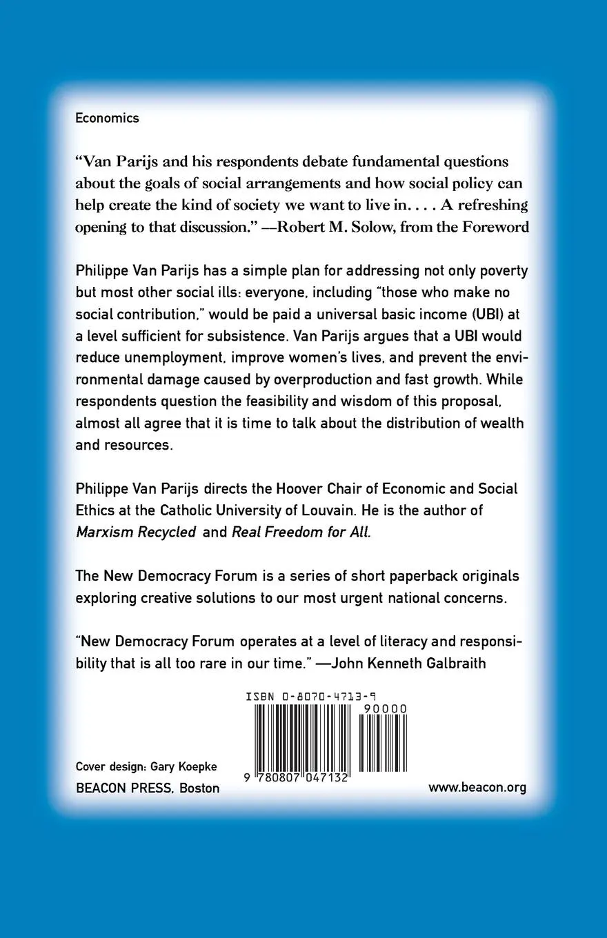 Rückseite: 9780807047132 | What's Wrong With a Free Lunch? | Philippe Van Parijs | Taschenbuch
