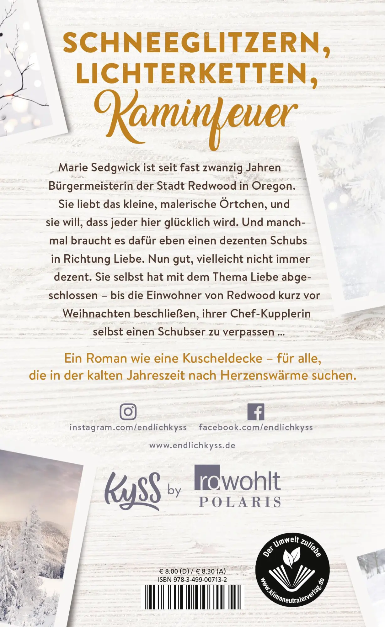 Rückseite: 9783499007132 | Redwood Lights - Es beginnt mit dem Duft nach Schnee | Kelly Moran