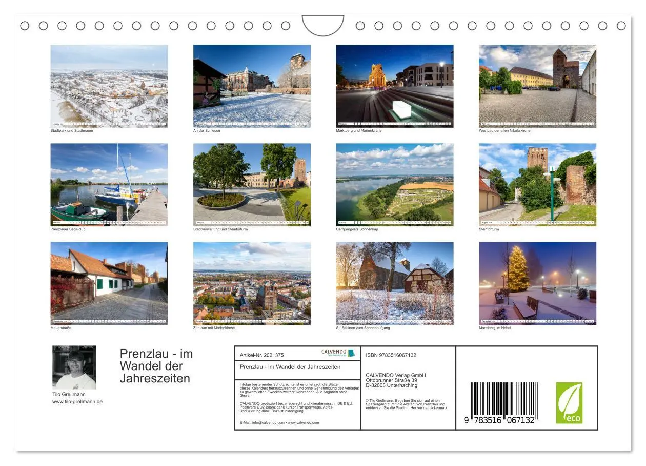 Bild: 9783516067132 | Prenzlau - im Wandel der Jahreszeiten (Wandkalender 2026 DIN A4...