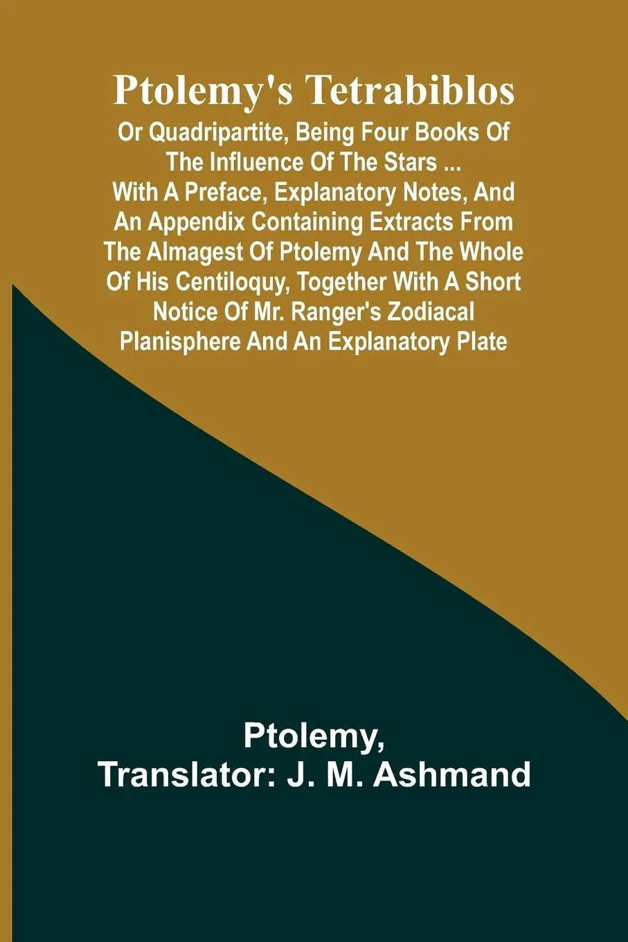 Cover: 9789362927132 | Ptolemy's Tetrabiblos | Ptolemy | Taschenbuch | Französisch | 2024