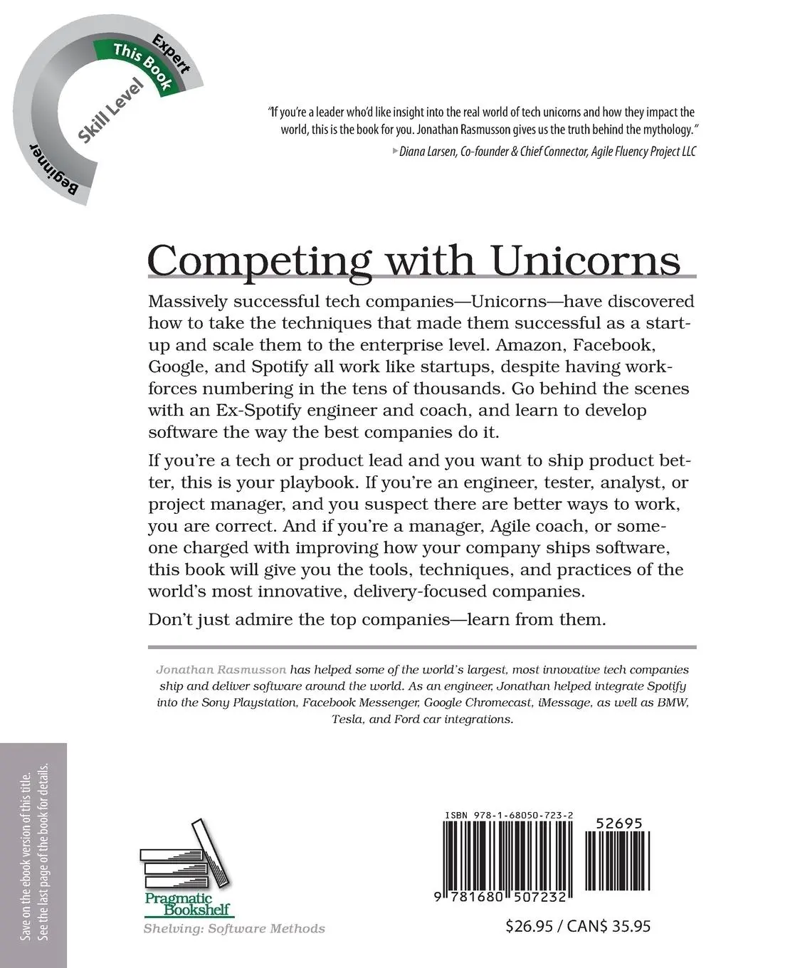 Rückseite: 9781680507232 | Competing with Unicorns | Jonathan Rasmusson | Taschenbuch | Englisch