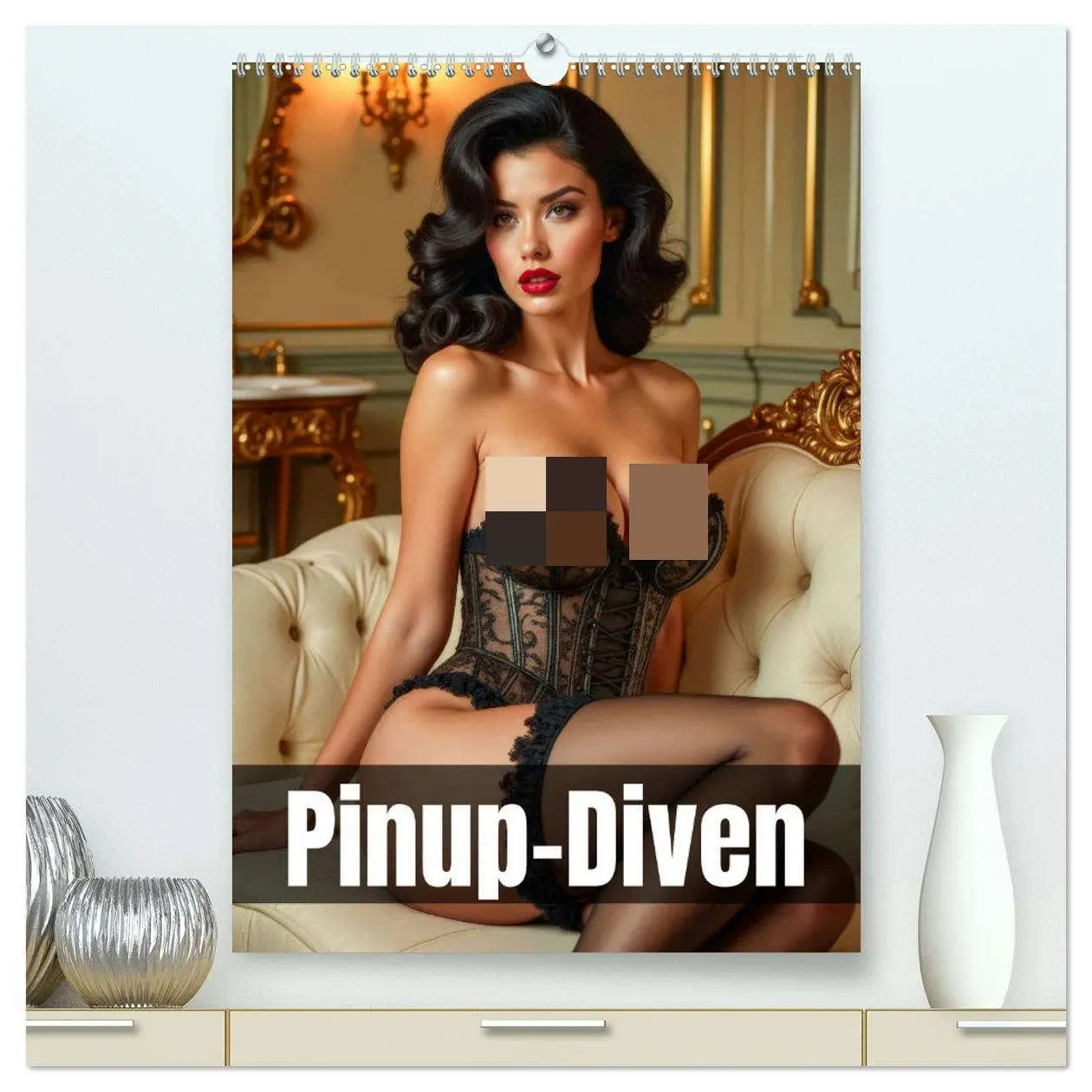 Cover: 9783457277232 | Pinup-Diven (hochwertiger Premium Wandkalender 2026 DIN A2 hoch),...