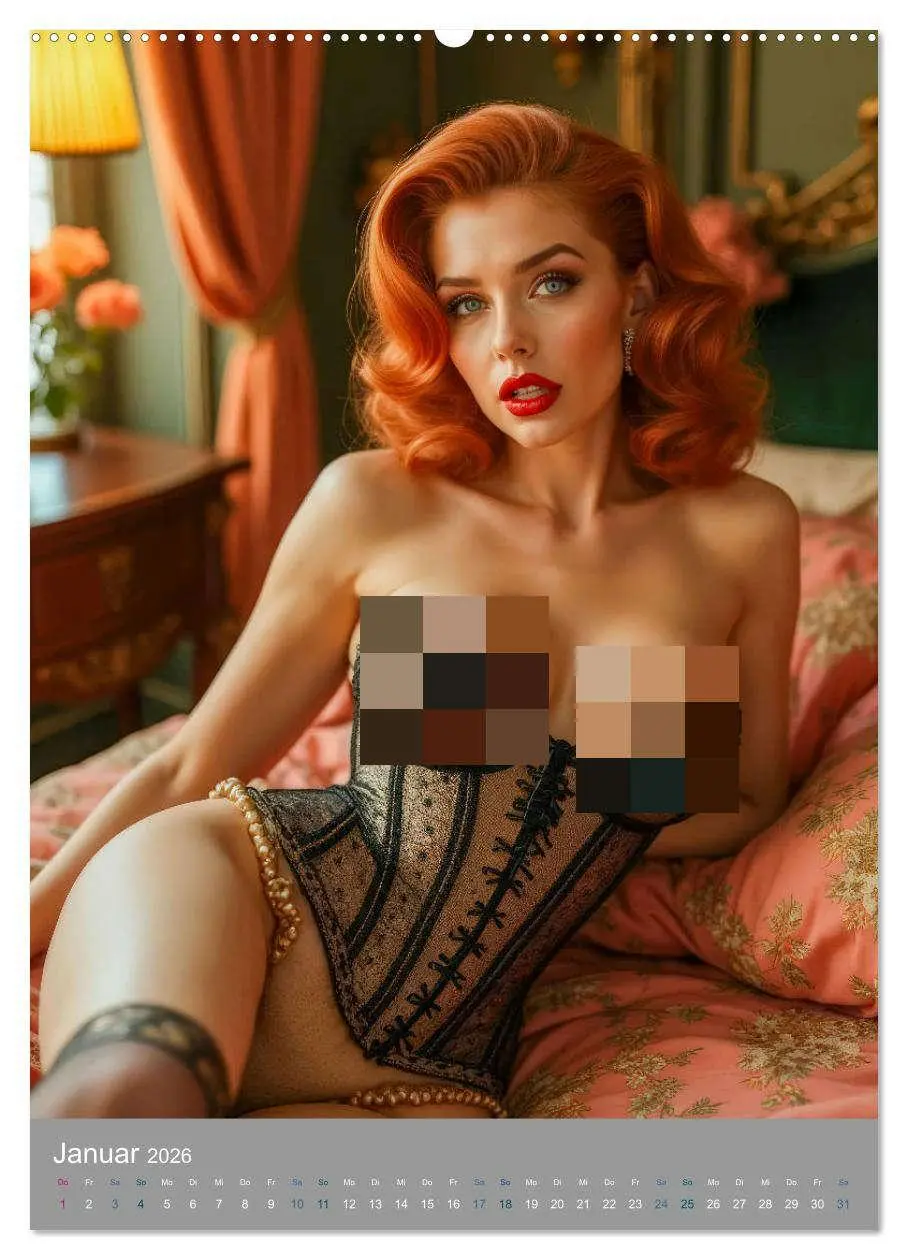 Bild: 9783457277232 | Pinup-Diven (hochwertiger Premium Wandkalender 2026 DIN A2 hoch),...