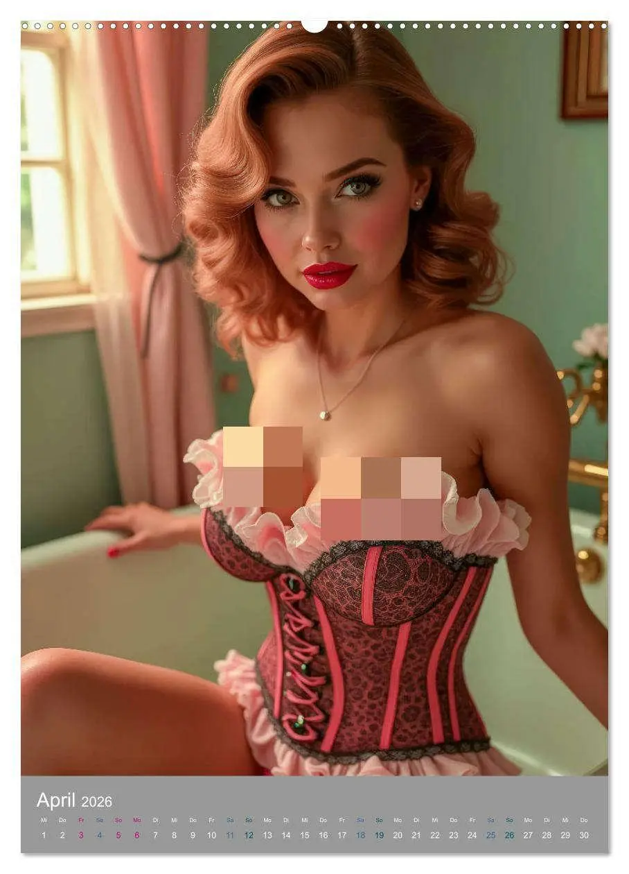 Bild: 9783457277232 | Pinup-Diven (hochwertiger Premium Wandkalender 2026 DIN A2 hoch),...