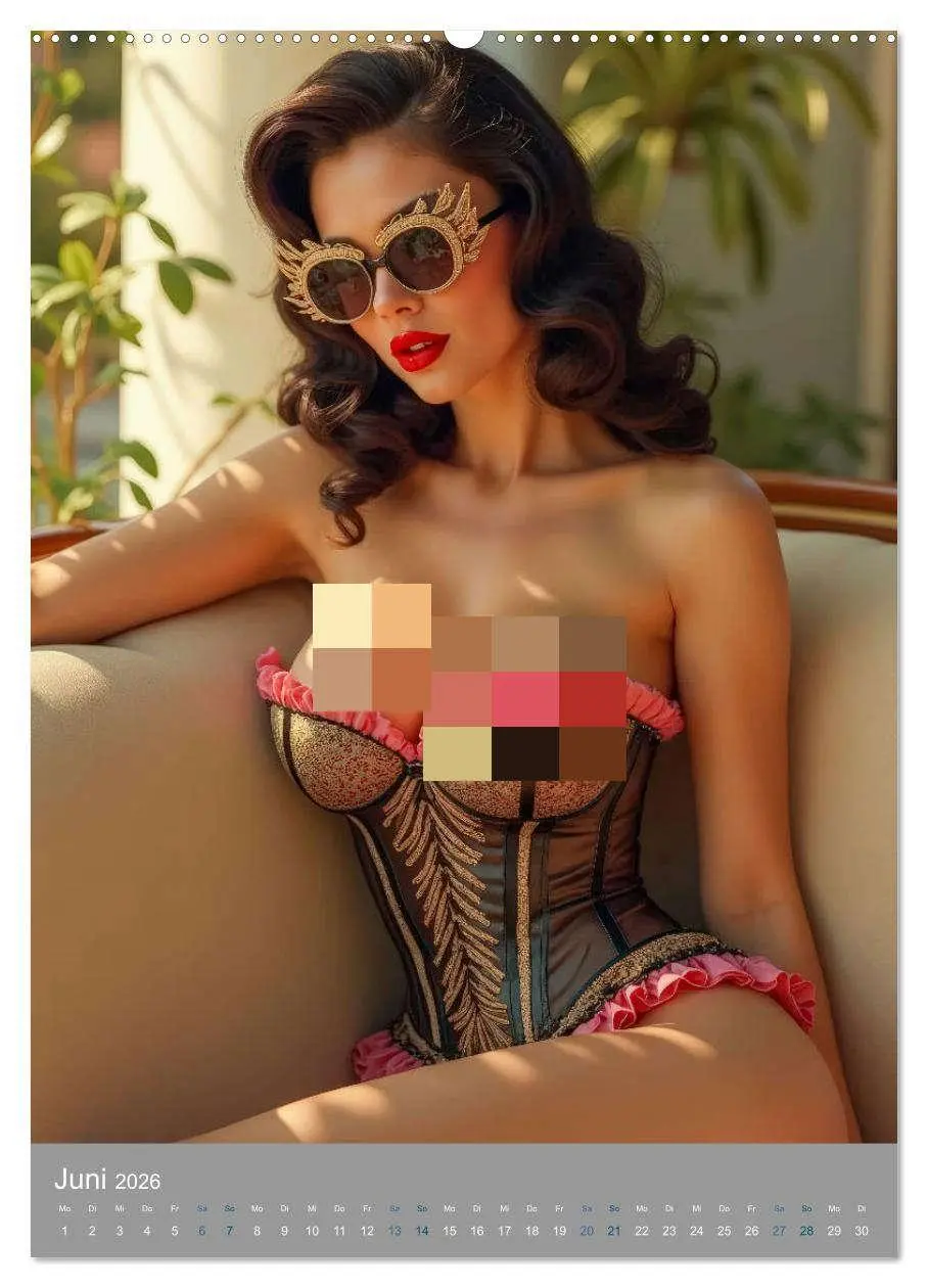 Bild: 9783457277232 | Pinup-Diven (hochwertiger Premium Wandkalender 2026 DIN A2 hoch),...