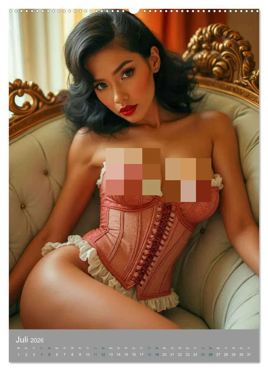 Bild: 9783457277232 | Pinup-Diven (hochwertiger Premium Wandkalender 2026 DIN A2 hoch),...