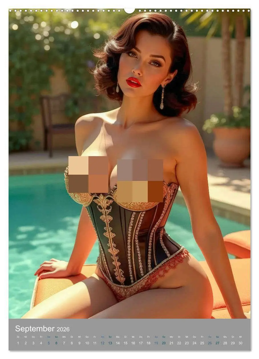 Bild: 9783457277232 | Pinup-Diven (hochwertiger Premium Wandkalender 2026 DIN A2 hoch),...