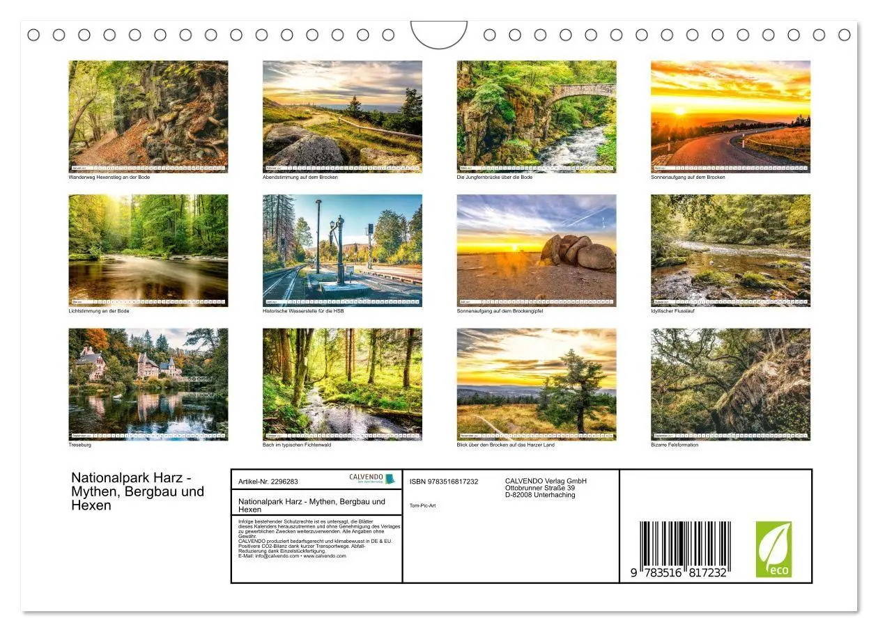 Bild: 9783516817232 | Nationalpark Harz - Mythen, Bergbau und Hexen (Wandkalender 2027...