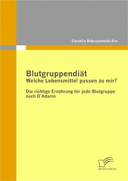 Cover: 9783836687232 | Blutgruppendiät: Welche Lebensmittel passen zu mir? | Boboschewski-Sos