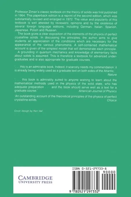 Rückseite: 9780521297332 | Principles of the Theory of Solids | J. M. Ziman | Taschenbuch | 1979