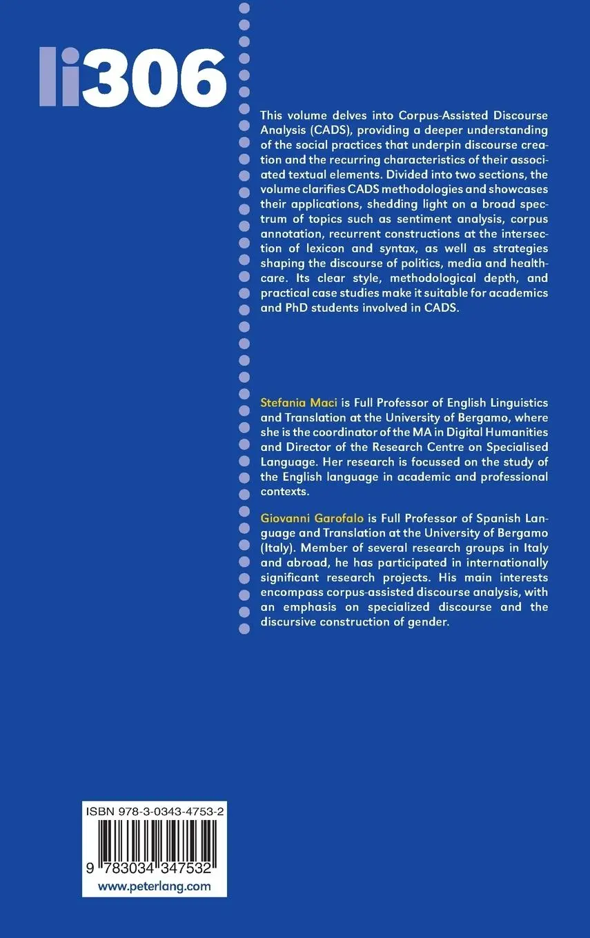 Rückseite: 9783034347532 | Investigating Discourse and Texts | Stefania Maci (u. a.) | Buch