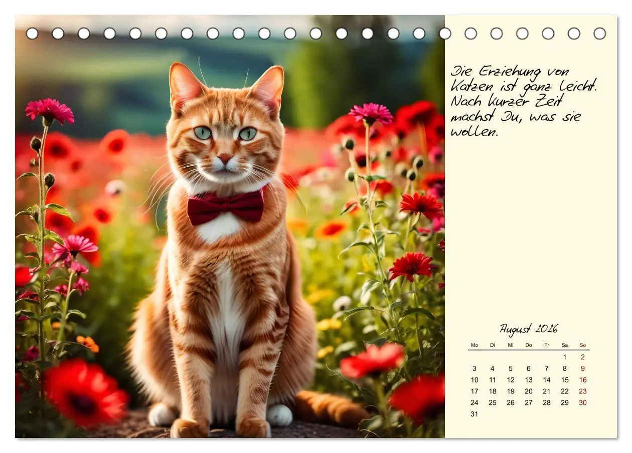 Bild: 9783457317532 | Katzen - Charakter und Schönheit (Tischkalender 2026 DIN A5 quer),...