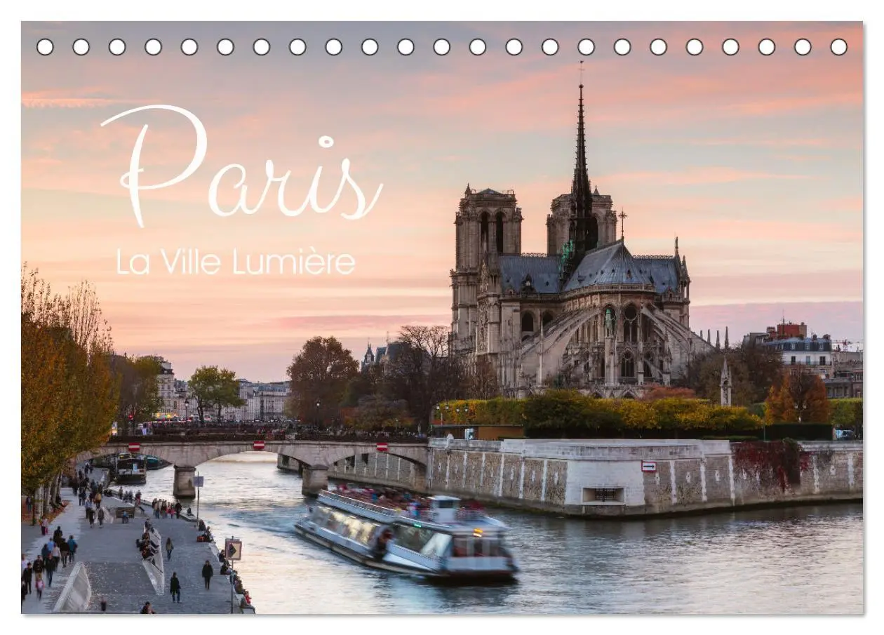 Cover: 9783457627532 | Paris - La Ville Lumière (Tischkalender 2026 DIN A5 quer), CALVENDO...