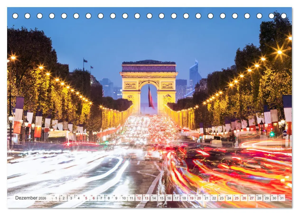 Bild: 9783457627532 | Paris - La Ville Lumière (Tischkalender 2026 DIN A5 quer), CALVENDO...