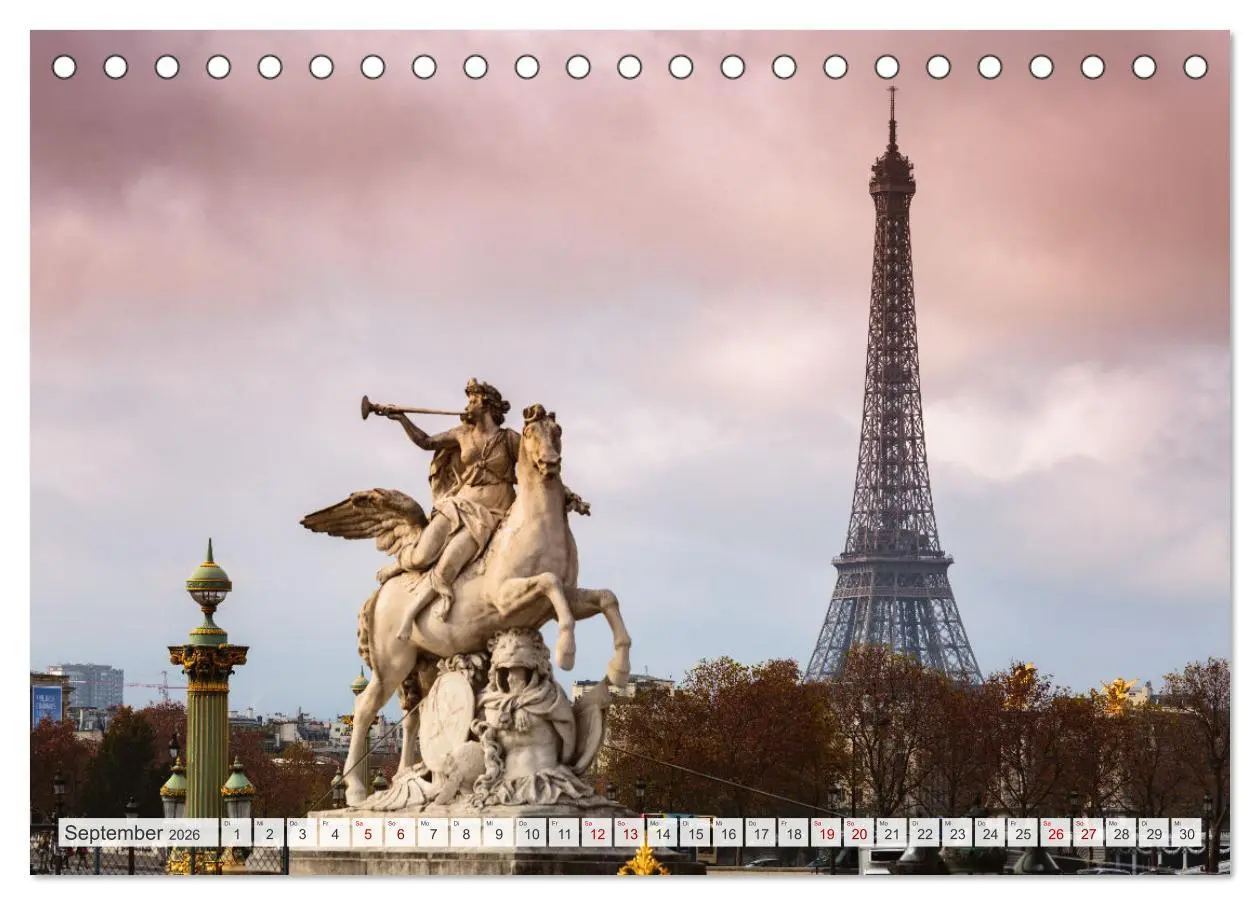Bild: 9783457627532 | Paris - La Ville Lumière (Tischkalender 2026 DIN A5 quer), CALVENDO...