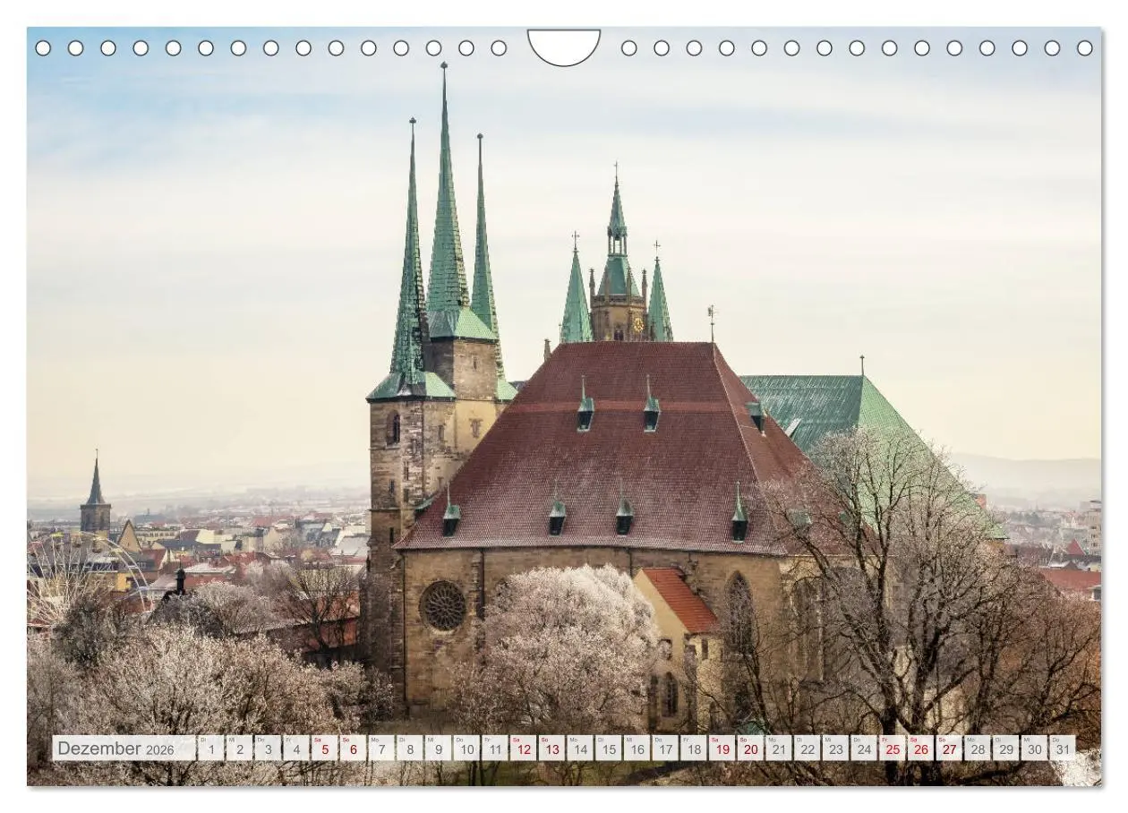 Bild: 9783457937532 | Erfurt. Perle Thüringens. (Wandkalender 2026 DIN A4 quer), CALVENDO...