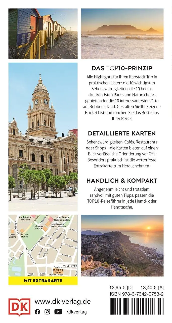 Rückseite: 9783734207532 | TOP10 Reiseführer Kapstadt | DK Verlag - Reise | Taschenbuch | 128 S.