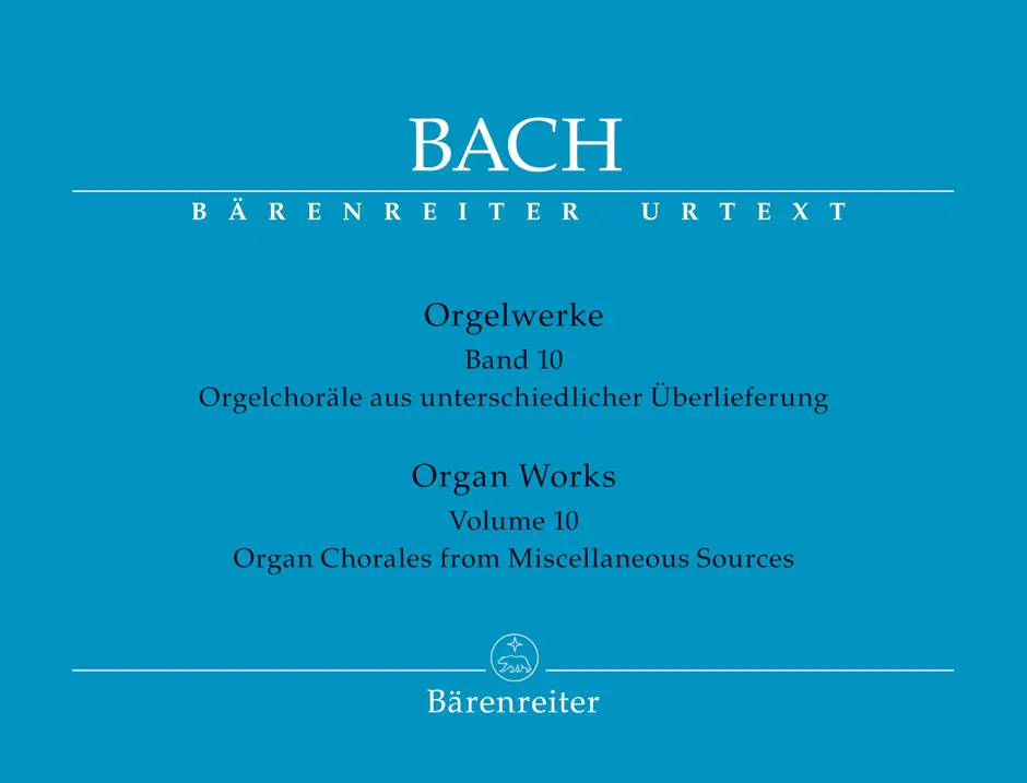 Cover: 9790006537532 | Orgelwerke 10 | Organ Chorales from Miscellaneous Sources | Bach